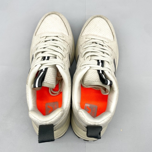 Veja Womens 8 Venturi Alveomesh Sneakers White Black Shoes Chunky Platform - Picture 6 of 12